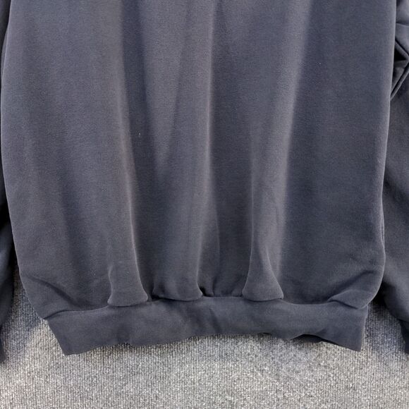 Game Workwear EMT Paramedic 1/4 Zip Sweatshirt Men's Large Blue Priority One VTG - Picture 6 of 16